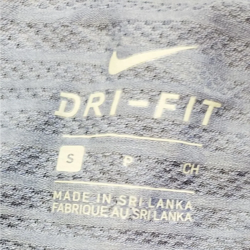 Nike Purplish Blue Striped Tank Top